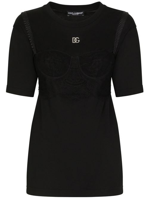 T-shirt con logo DOLCE & GABBANA | F8S83TFU7EQN0000